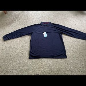 Navy blue eperformance long-sleeve tee shirt